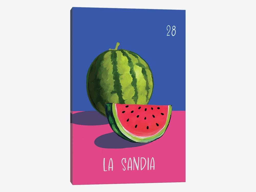 La Sandia The Watermelon by Emanuela Carratoni 1-piece Canvas Art Print