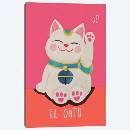 El Gato The Cat Canvas Print #CTI425} by Emanuela Carratoni Canvas Art
