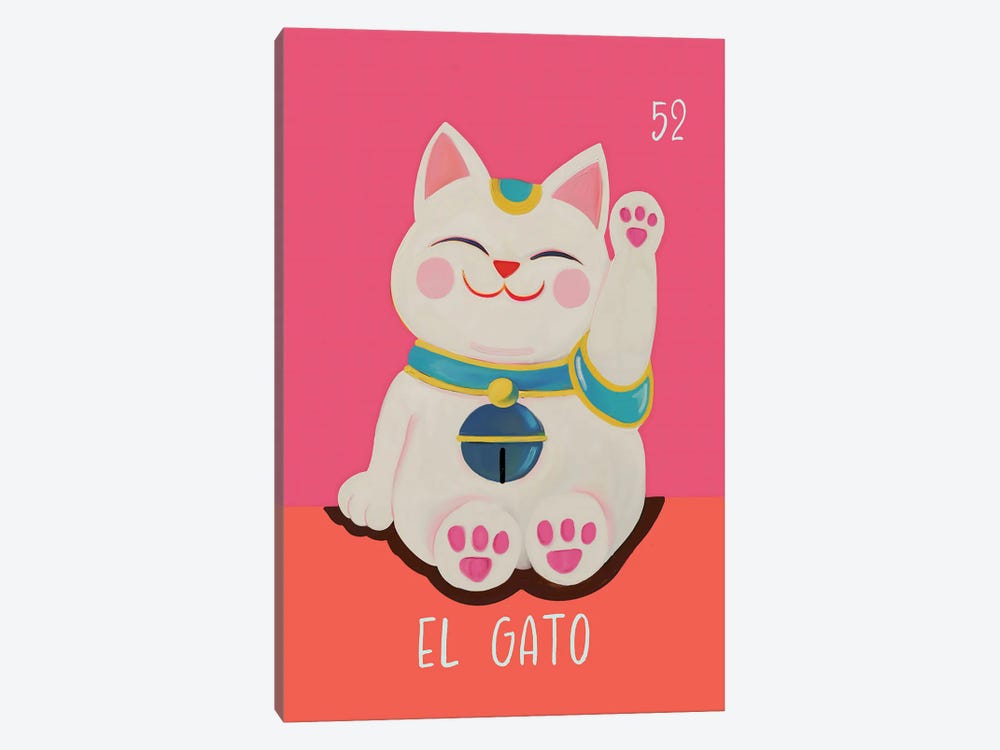 El Gato The Cat by Emanuela Carratoni 1-piece Canvas Artwork