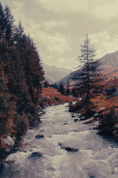 Vintage Styled Photography: Mountain View I by Emanuela Carratoni