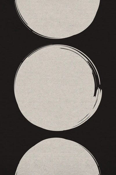 Three Moons by Emanuela Carratoni multi panel art