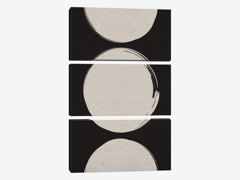 Three Moons by Emanuela Carratoni 3-piece Canvas Print