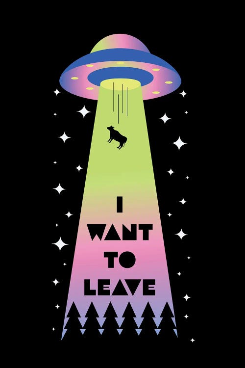 I Want To Leave by Emanuela Carratoni wall art