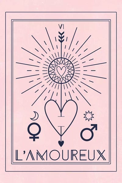 Black & Pink: L'Amoureux by Emanuela Carratoni