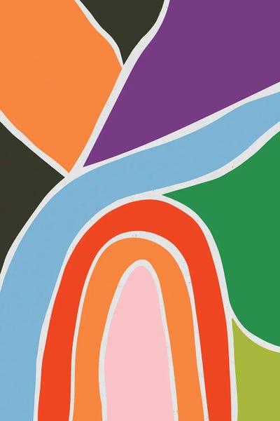 Emanuela Carratoni: Bold Abstract Landscape IV by Emanuela Carratoni