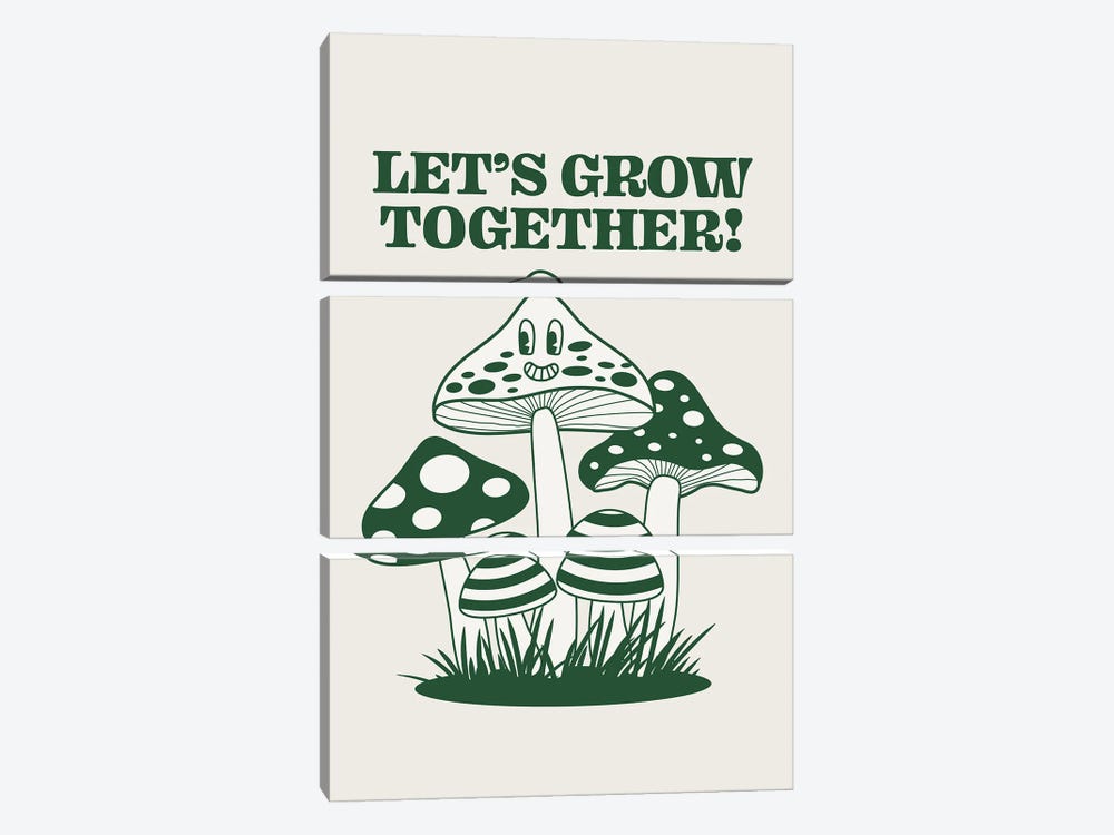 Let's Grow Together by Emanuela Carratoni 3-piece Art Print