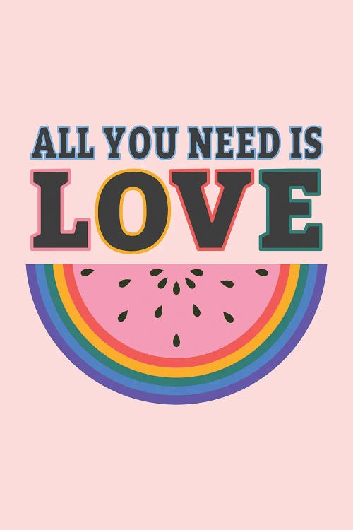 All You Need Is Love by Emanuela Carratoni wall art