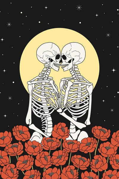 Love Is Eternal: The Skeleton Lovers by Emanuela Carratoni