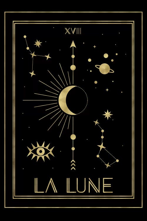La Lune Gold Edition by Emanuela Carratoni canvas print