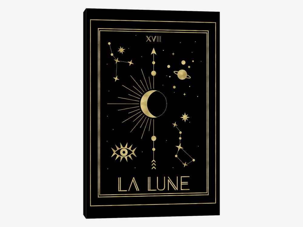 La Lune Gold Edition by Emanuela Carratoni 1-piece Canvas Art Print