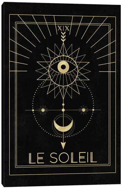 Le Soleil Canvas Art Print - Astrology Art