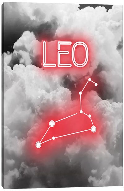 Leo Zodiac Sign Canvas Art Print - Emanuela Carratoni
