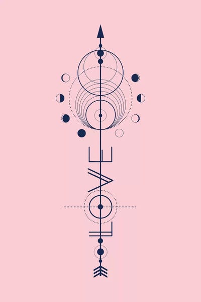 Black & Pink: Love Arrow by Emanuela Carratoni