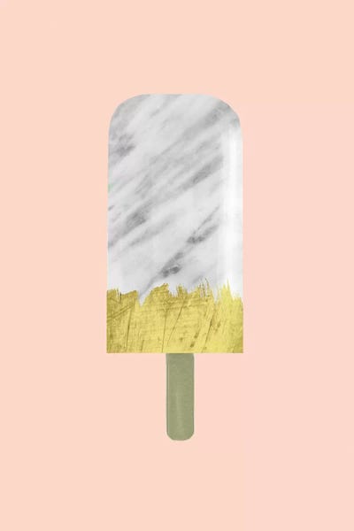 Pop Art Kitchen: Marble And Gold Popsicle by Emanuela Carratoni