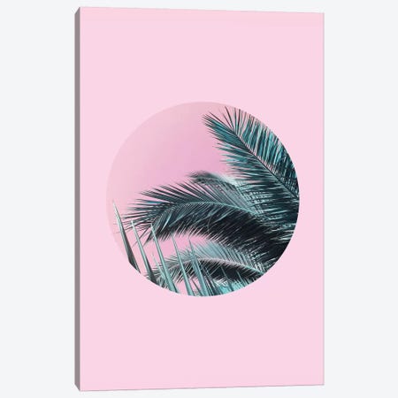 Palms On Pink Canvas Print #CTI65} by Emanuela Carratoni Art Print