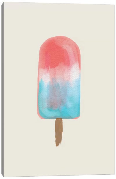 Patriotic Popsicle Canvas Art Print - Ice Cream & Popsicle Art