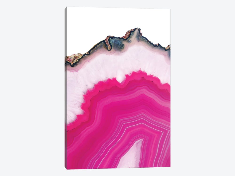Pink Agate Slice by Emanuela Carratoni 1-piece Canvas Art Print