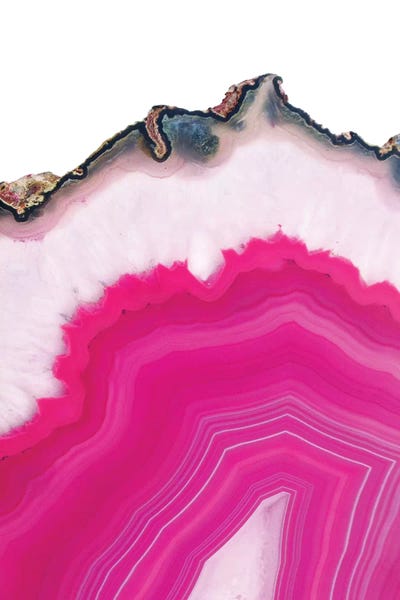 Agates, Geodes & Minerals: Pink Agate Slice by Emanuela Carratoni