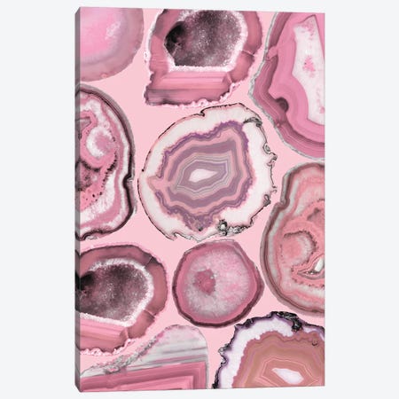 Pink Agates Canvas Print #CTI69} by Emanuela Carratoni Canvas Artwork