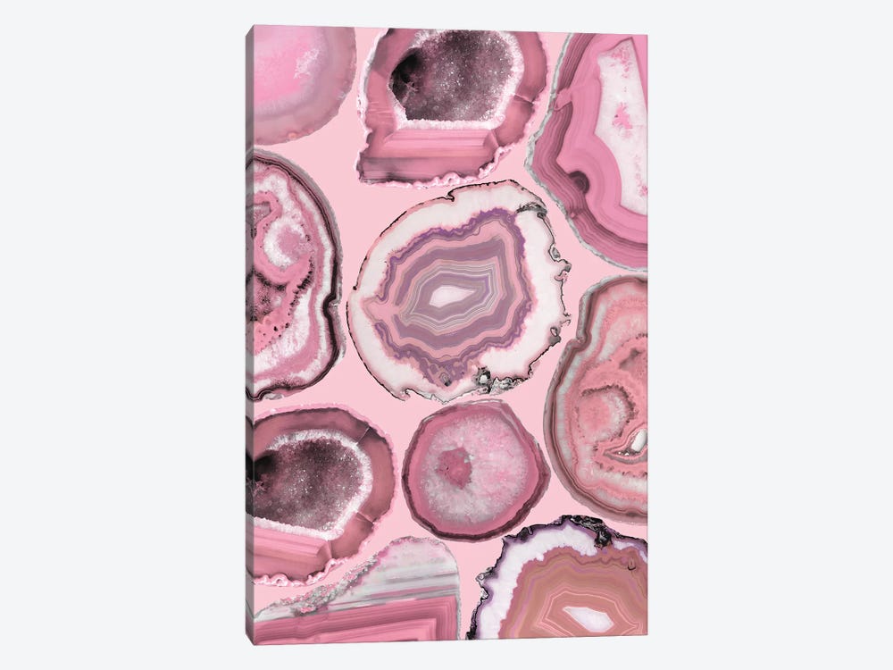 Pink Agates by Emanuela Carratoni 1-piece Canvas Artwork