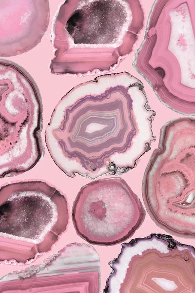 Agates, Geodes & Minerals: Pink Agates by Emanuela Carratoni