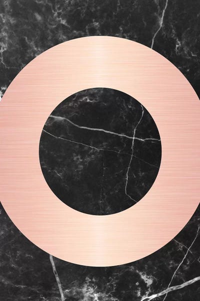 Pink Circle On Marble by Emanuela Carratoni canvas print