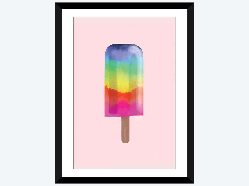Colored Popsicle Sticks, Natural Wooden Ice Cream Multicolor Sticks,  Lollipop 50