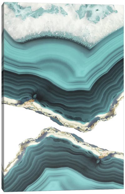 Sea Agate Canvas Art Print - Agate, Geode & Mineral Art