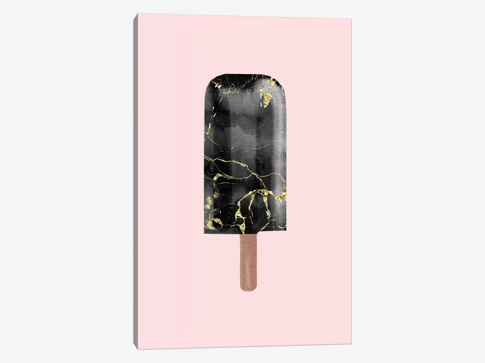 Black Marble Popsicle by Emanuela Carratoni 1-piece Canvas Wall Art