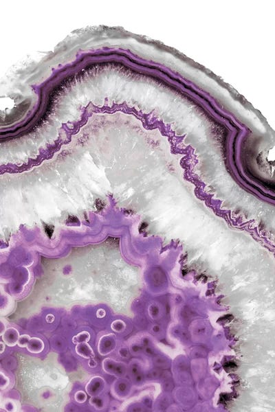Agates, Geodes & Minerals: Ultraviolet Agate by Emanuela Carratoni