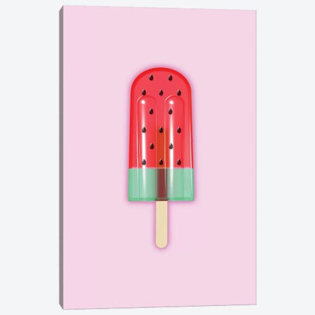 Watermelon Popsicle Canvas Print #CTI98} by Emanuela Carratoni Canvas Print
