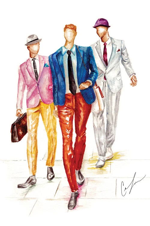 Boys Are Back In Town by Claire Thompson wall art