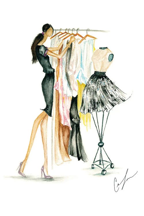 Clothes Rack by Claire Thompson wall art