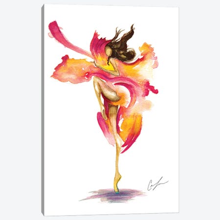 Dance On Fire Canvas Print #CTM17} by Claire Thompson Canvas Artwork