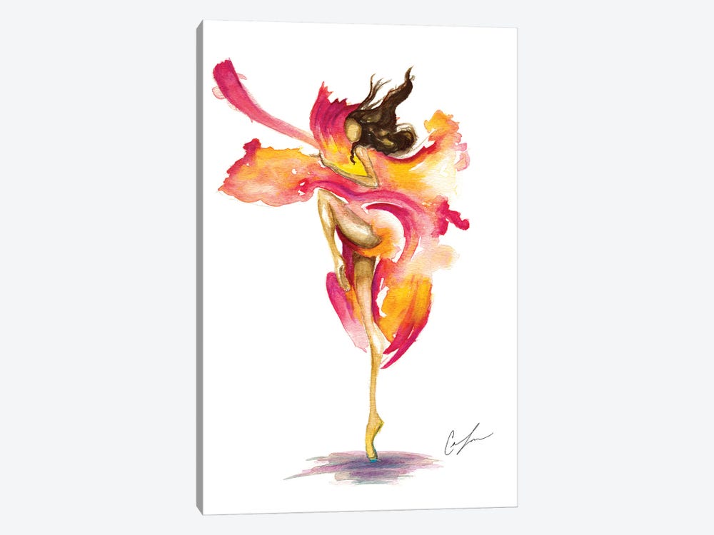 Dance On Fire by Claire Thompson 1-piece Canvas Wall Art