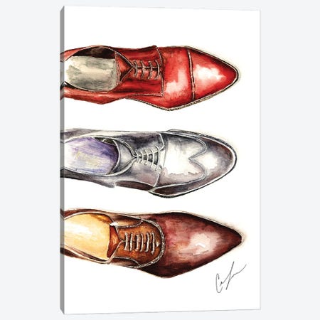 3 Shoes Canvas Print #CTM1} by Claire Thompson Canvas Wall Art