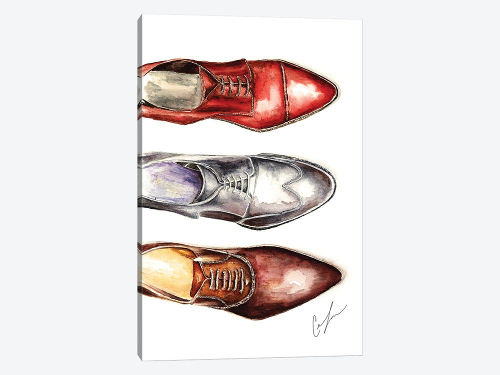 3 Shoes by Claire Thompson 1-piece Canvas Art Print