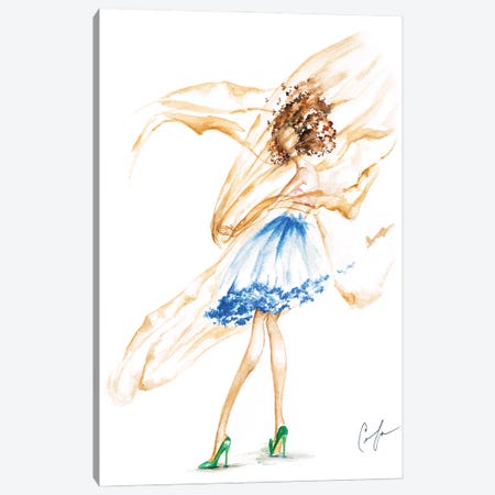 Fabric Wind Canvas Print #CTM20} by Claire Thompson Canvas Artwork