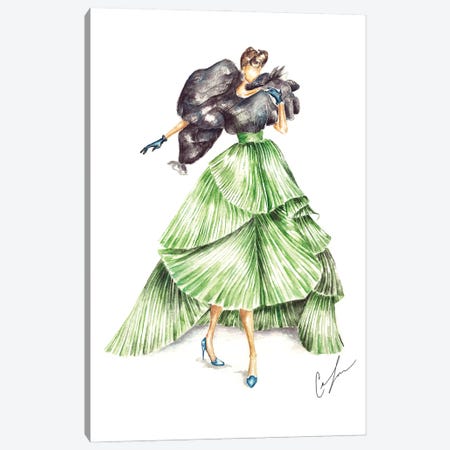 Green Dior Canvas Print #CTM25} by Claire Thompson Canvas Print
