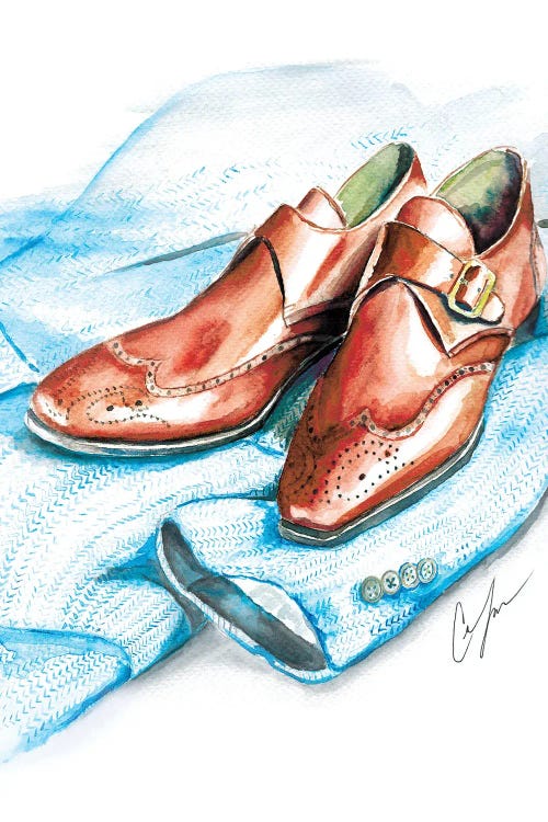 Shoes And Tweed Canvas Art Print by Claire Thompson | iCanvas