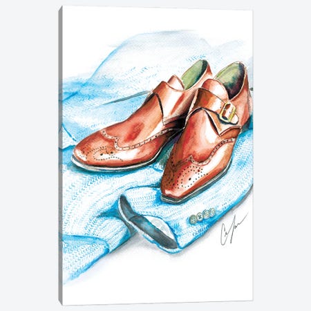 Shoes And Tweed Canvas Print #CTM33} by Claire Thompson Art Print