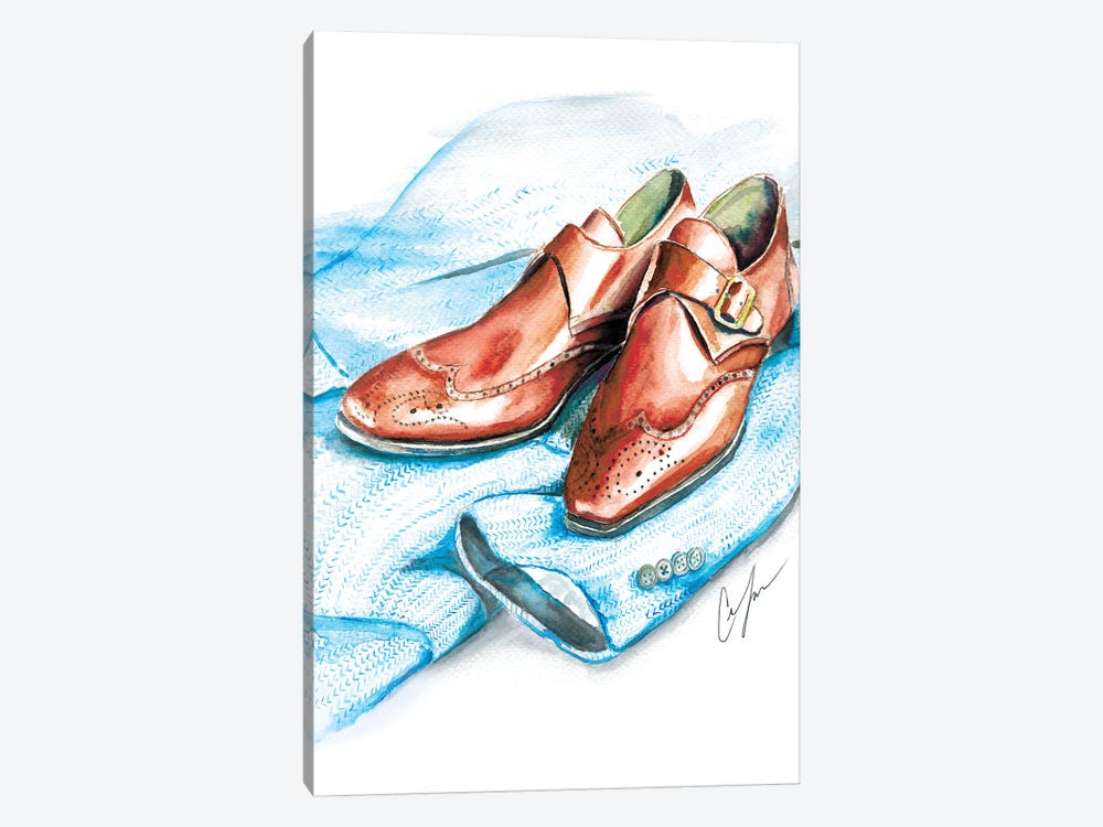 Shoes And Tweed by Claire Thompson 1-piece Canvas Artwork