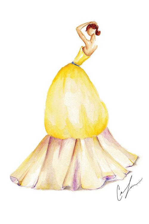 Yellow Tulip by Claire Thompson wall art