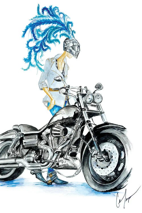 Biker by Claire Thompson wall art