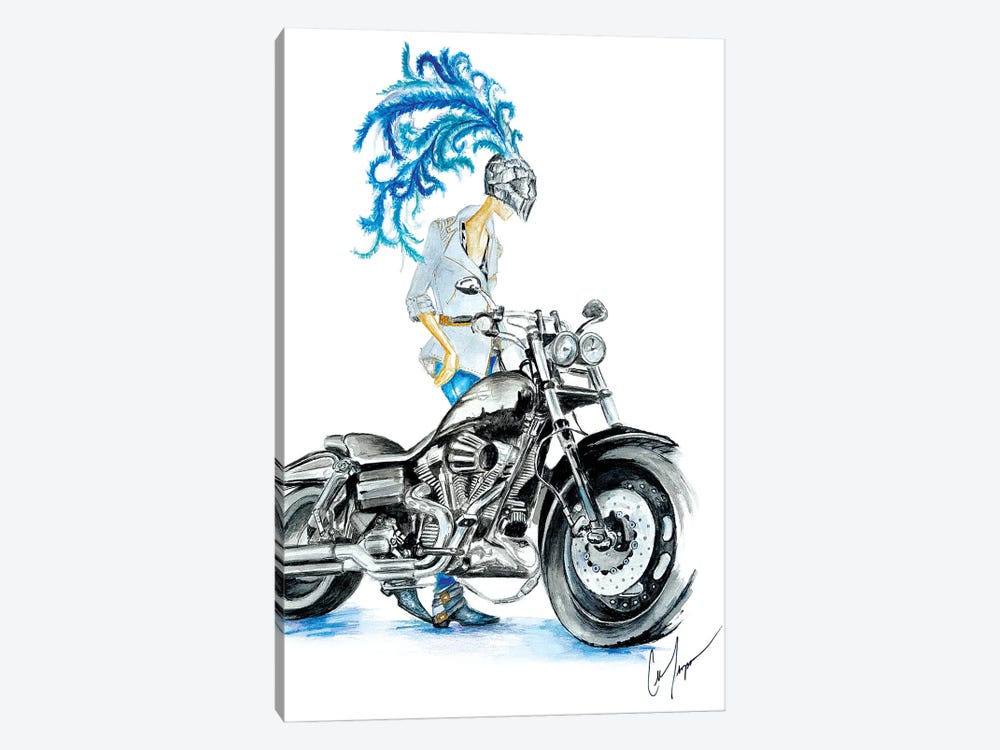 Biker by Claire Thompson 1-piece Canvas Wall Art