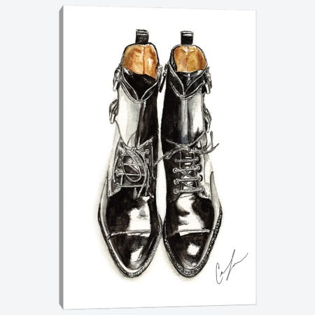 Black Boots Canvas Print #CTM5} by Claire Thompson Canvas Art Print