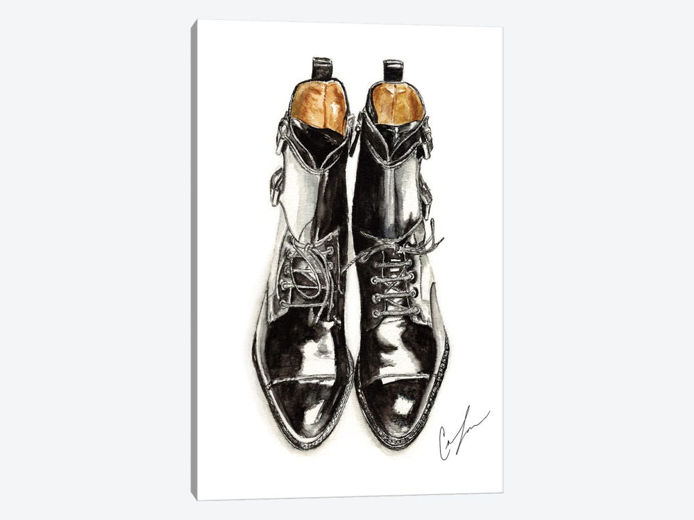 Black Boots by Claire Thompson 1-piece Canvas Print