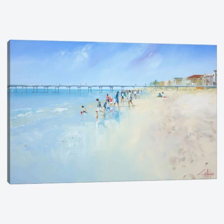 Low Tide At Henley Canvas Print #CTP15} by Craig Trewin Penny Canvas Art Print