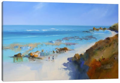 On The Back Beach, Sorrento Canvas Art Print - Craig Trewin Penny