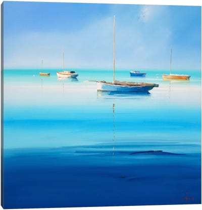 Blue Couta I Canvas Art Print - Sea & Sky